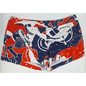 Kate Spade‎ New York Shorts Women's size 12 Plane Camera Film Travel 3"